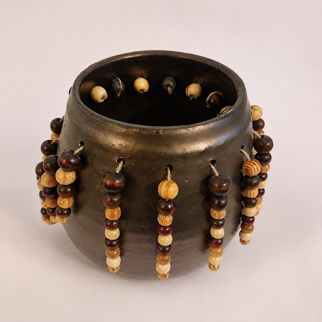 Beaded Metallic Bowl