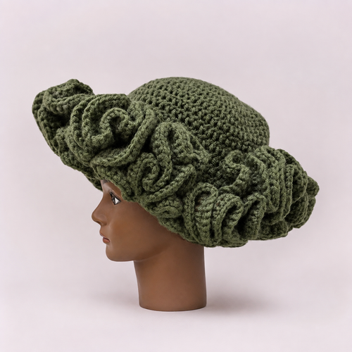 Army Green Crochet Hat