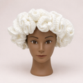 Ivory Cloud Ruffle Hat