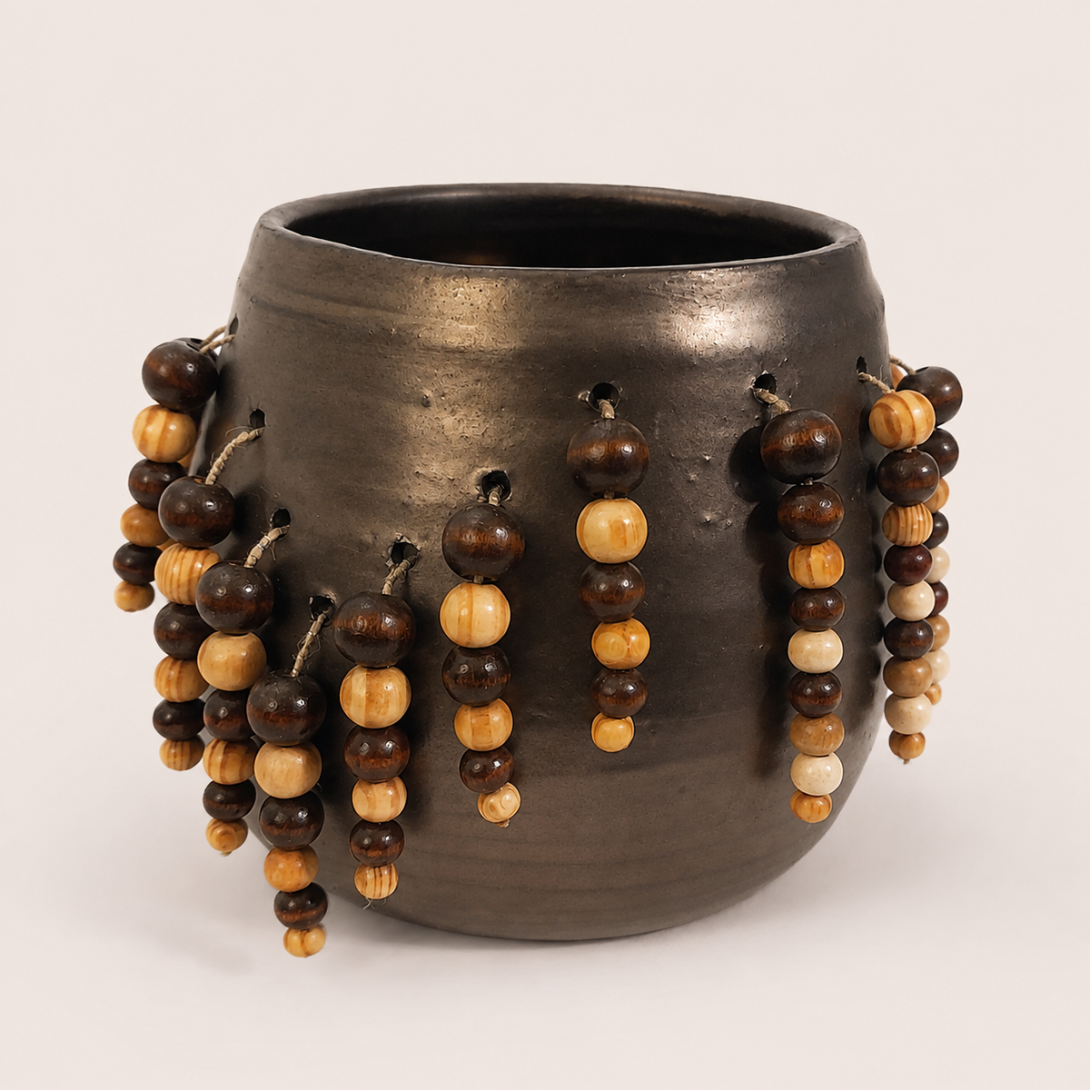 Beaded Metallic Bowl